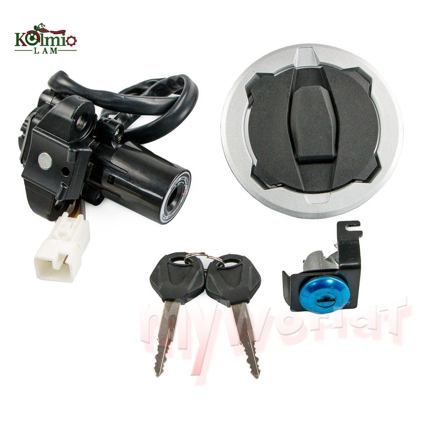 Ignition Switch Gas Cap for Seat Lock Set Fit For Z400 NINJA400 EX400 2018-2023