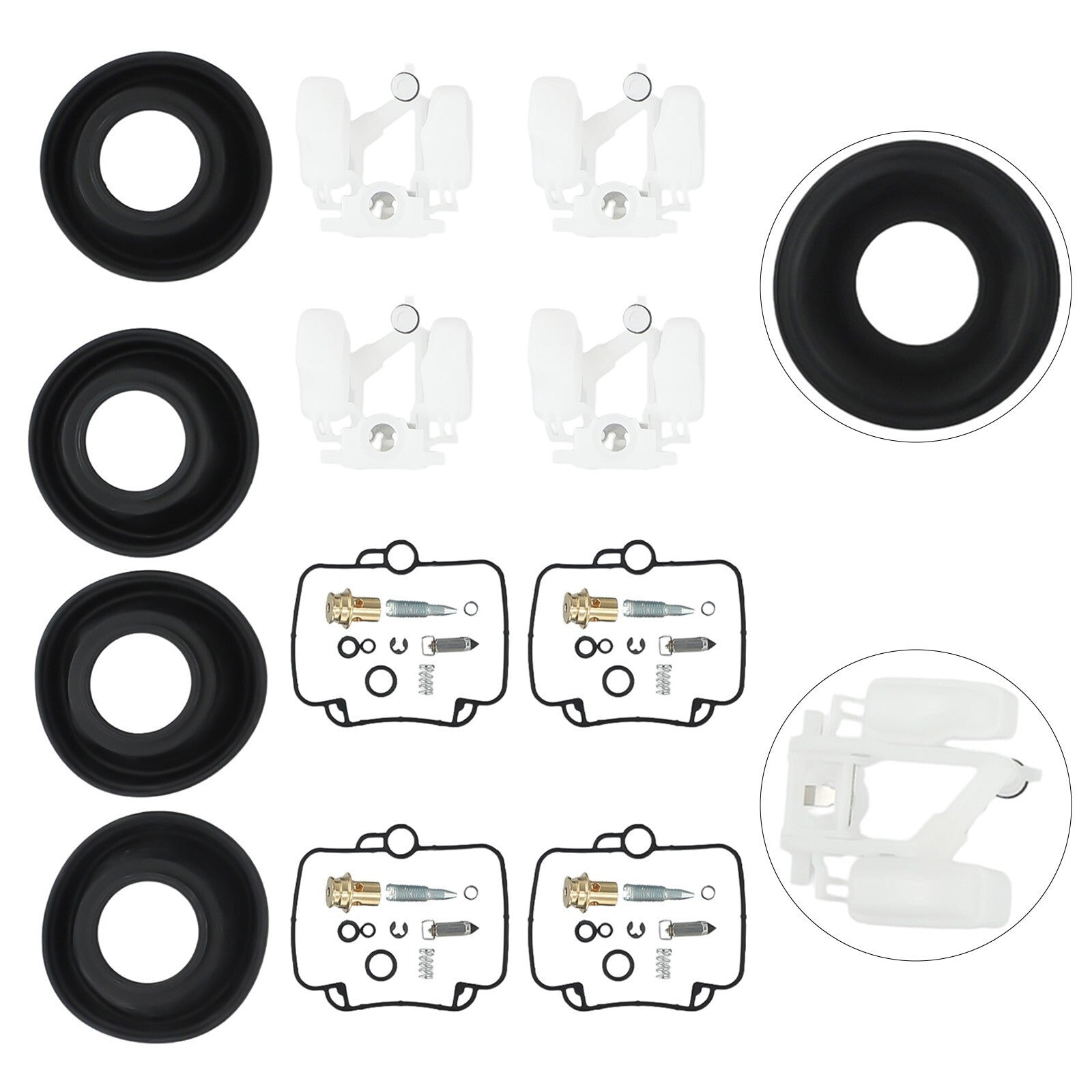4X Fit BST36 for SUZUKI GSXR1100 Carburetor Repair Kit Float Diaphragm