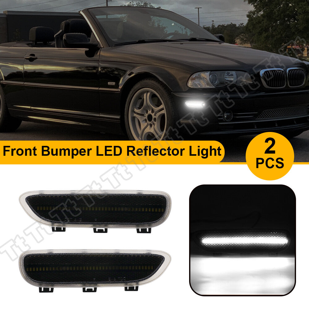 Suitable for 99-03 for BMW E46 Coupe 01-06 E46 White LED Mudguard Side Marker Reflector Lights