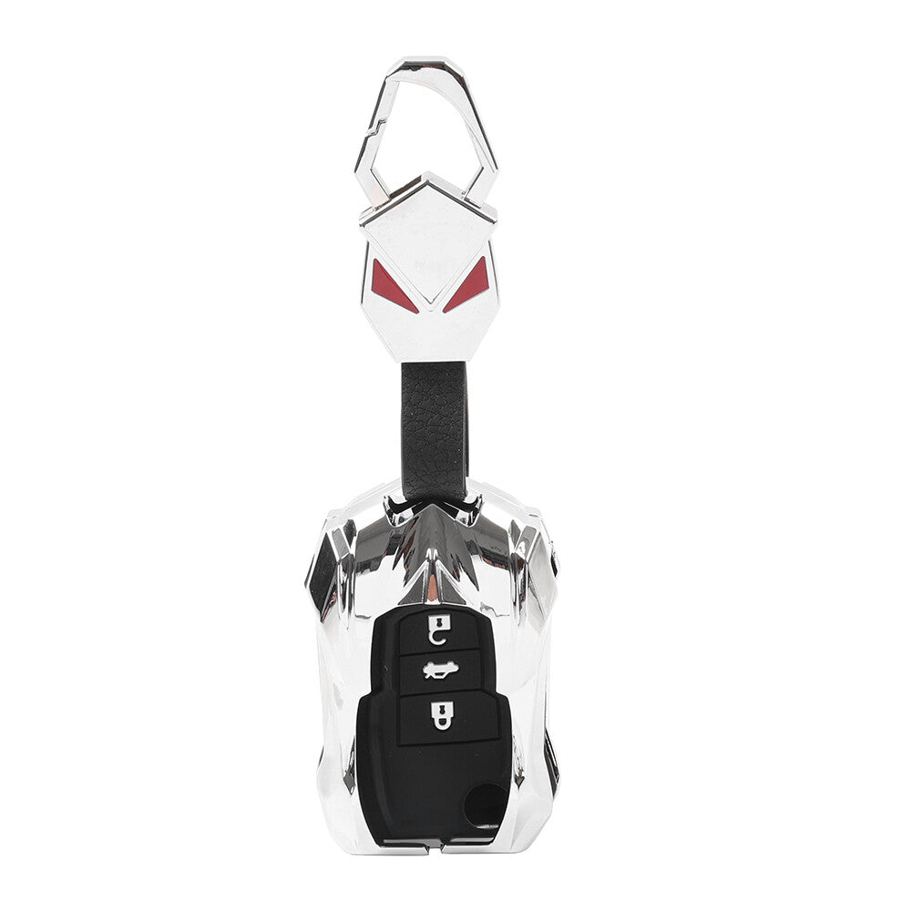 3 Button Key Fob Cover Case Silver for VW Polo for Golf for Jetta for Skoda Fabia for SEAT Leon