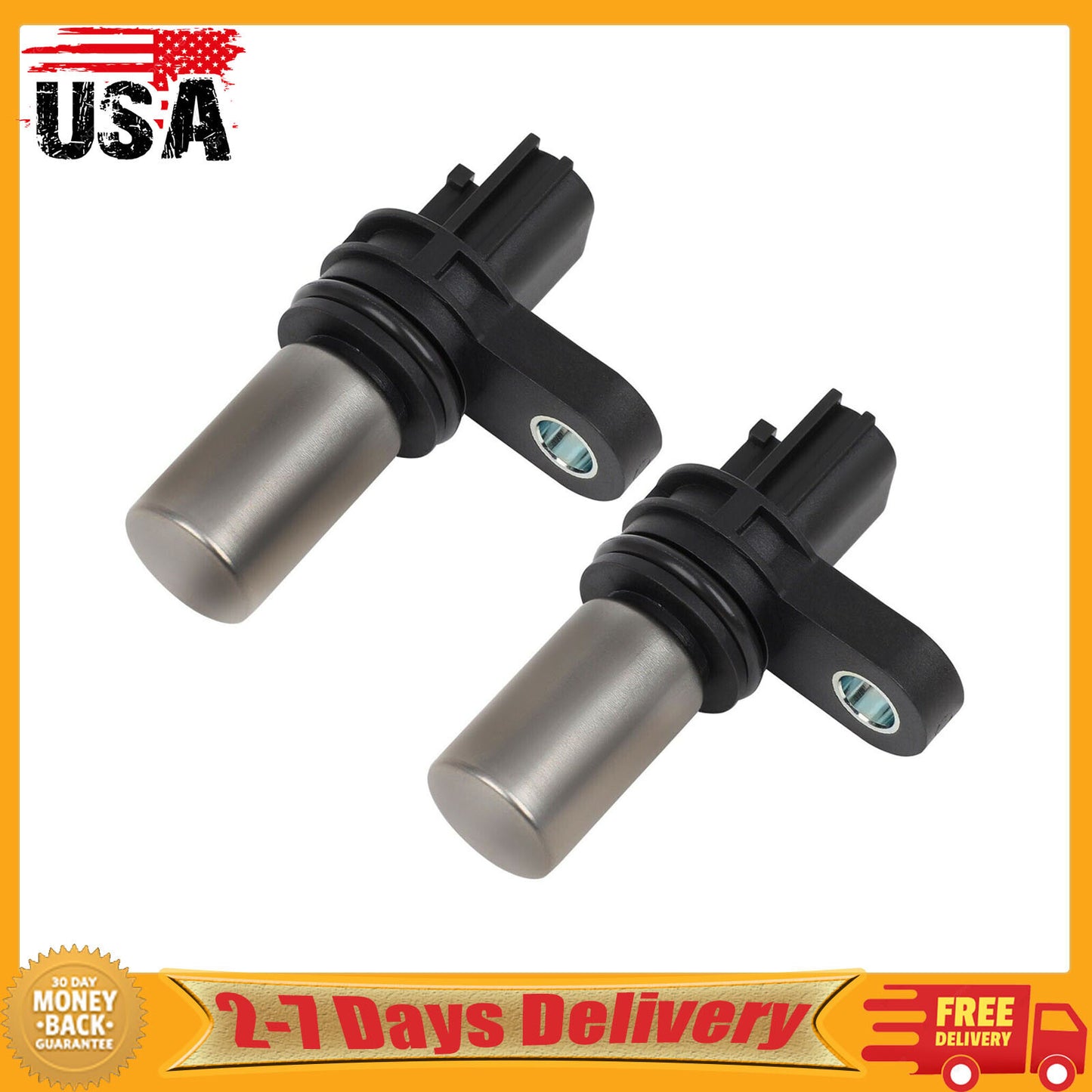 2pcs Crankshaft Position Sensor for Nissan Frontier Sentra S Sedan 23731-6N21A