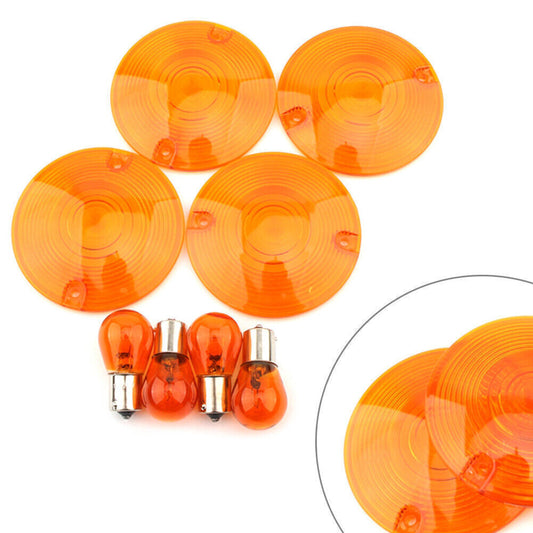 Blinklicht Indikator Bernstein Lampe Gelb Linse f¨¹r for Harley Road King 1994¨C2010
