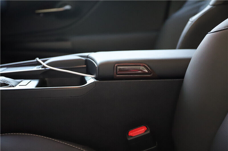 Middle Console Armrest Box Cover Trim Interior Fit for Lexus for ES 2015-17 Red Wood