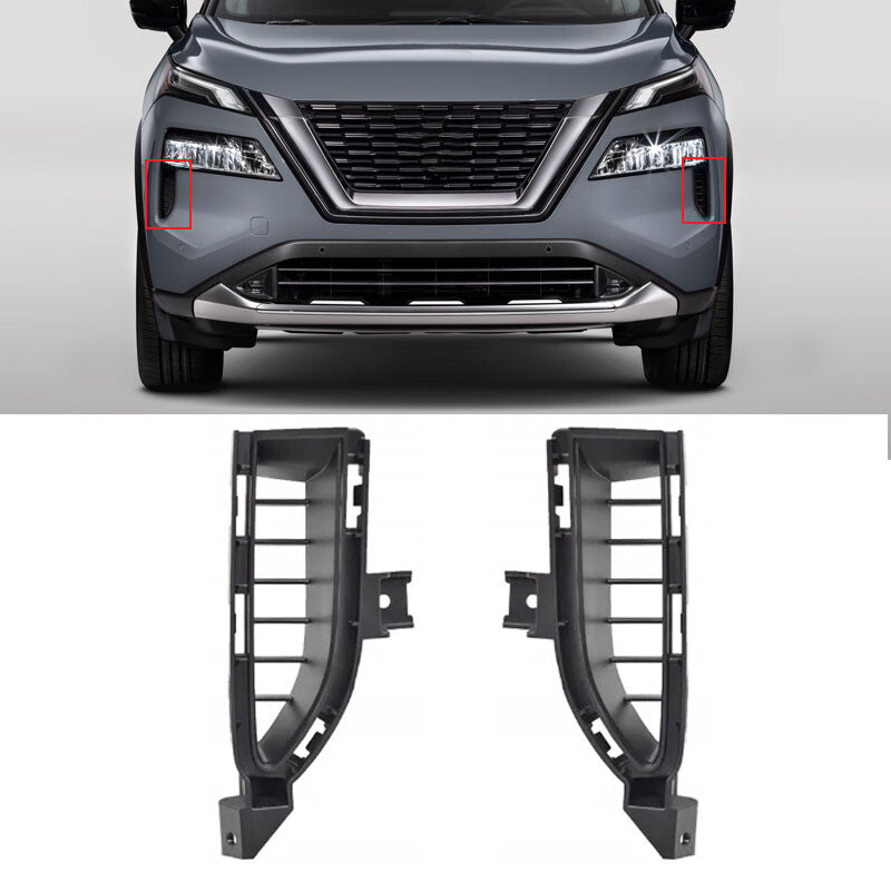 Fog Lights Cover for Nissan Rogue 2021-2023 Fog Lamp Outer Grille Left Right