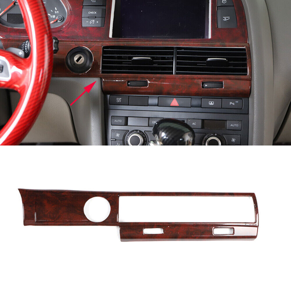 Fit for Audi A6 2008-2011 Brown Wood Grain Interior Decoration Frame Cover Trim