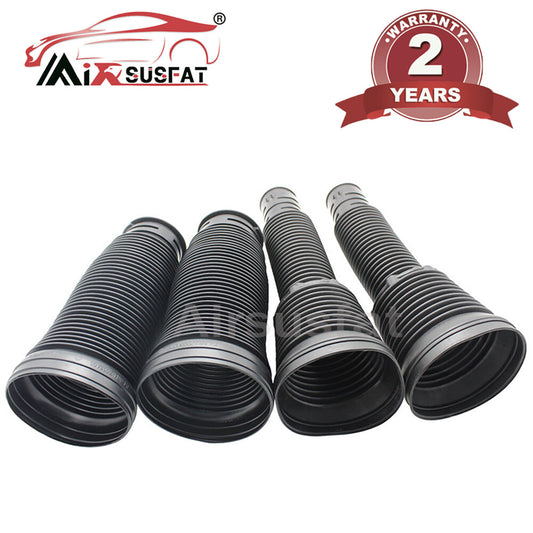4x Front Rear Air Shock Dust Boot Cover for Mercedes W220 S-Class Suspension New