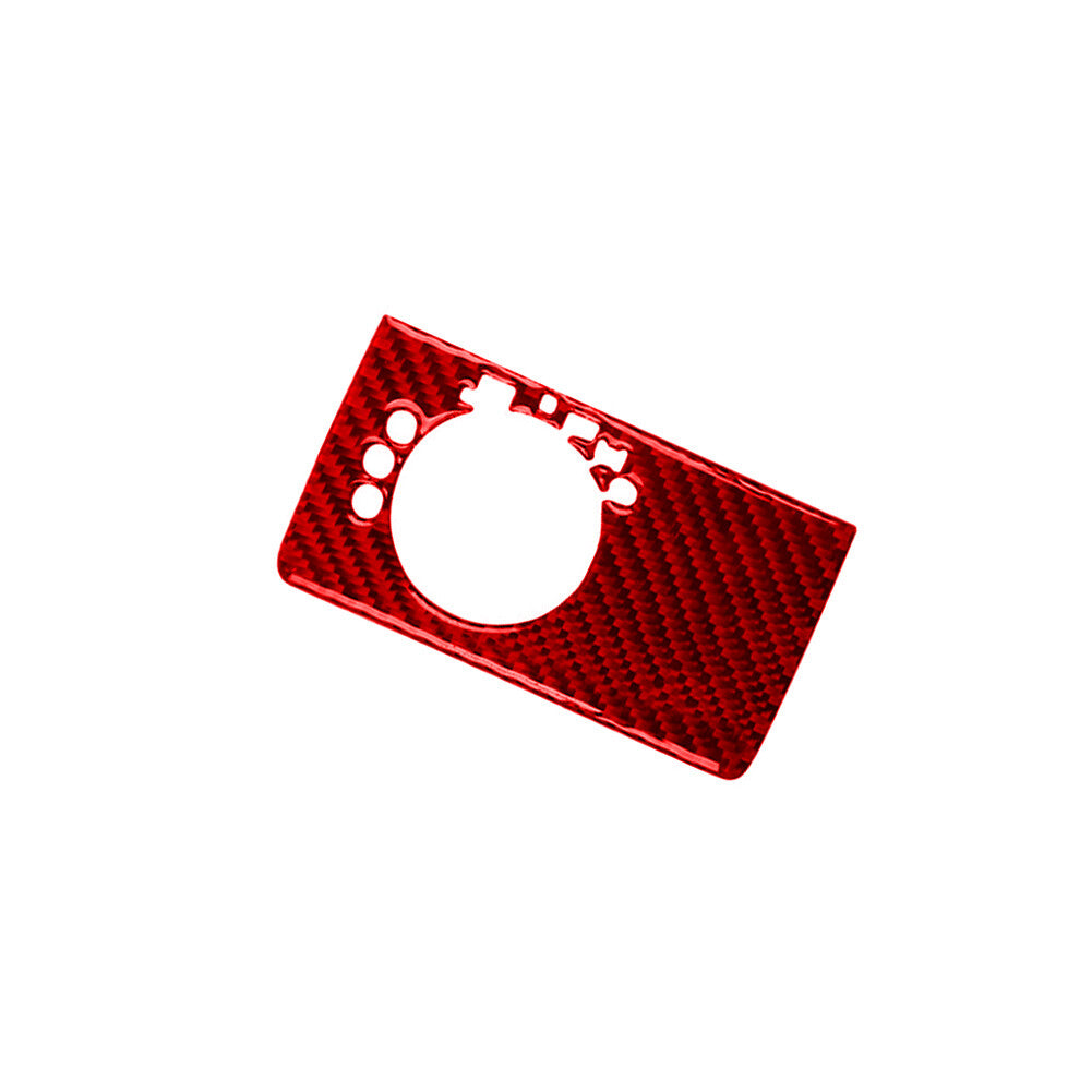 Red Carbon Fiber Headlight Control Type B Cover Trim for Mercedes Benz M-class