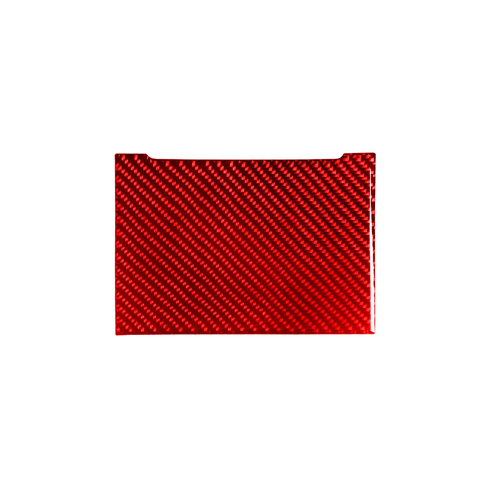Red Carbon Fiber Inner Cup Holder Cover Sticker Trim for Hyundai Azera 2006-2011