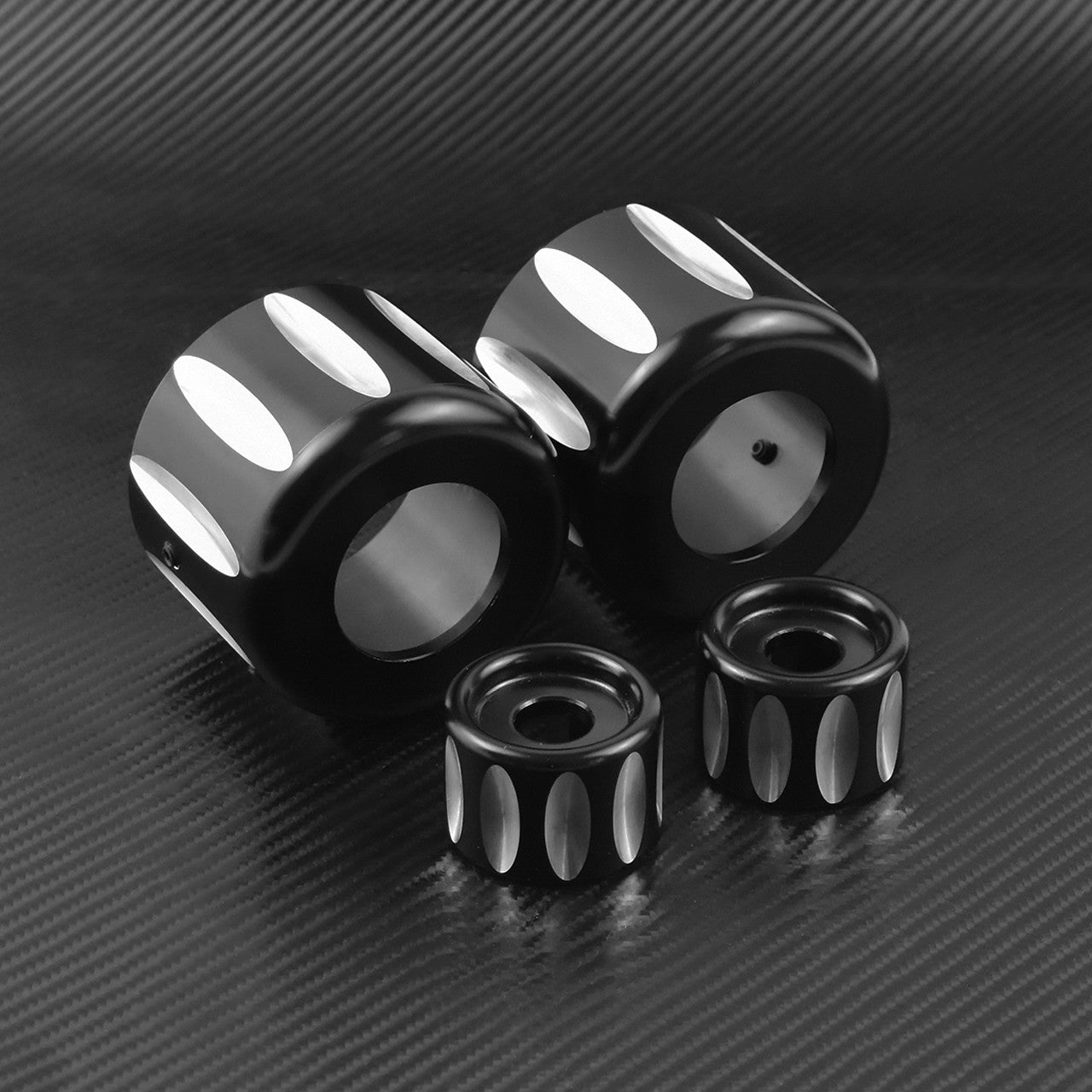 Rear Shock Lower  Shock Top Mount Bolt Cover Fit for Harley Sportster 883 Black