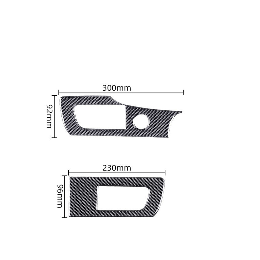 Carbon fiber dashboard air outlet trim for Porsche Taycan 2019-2022