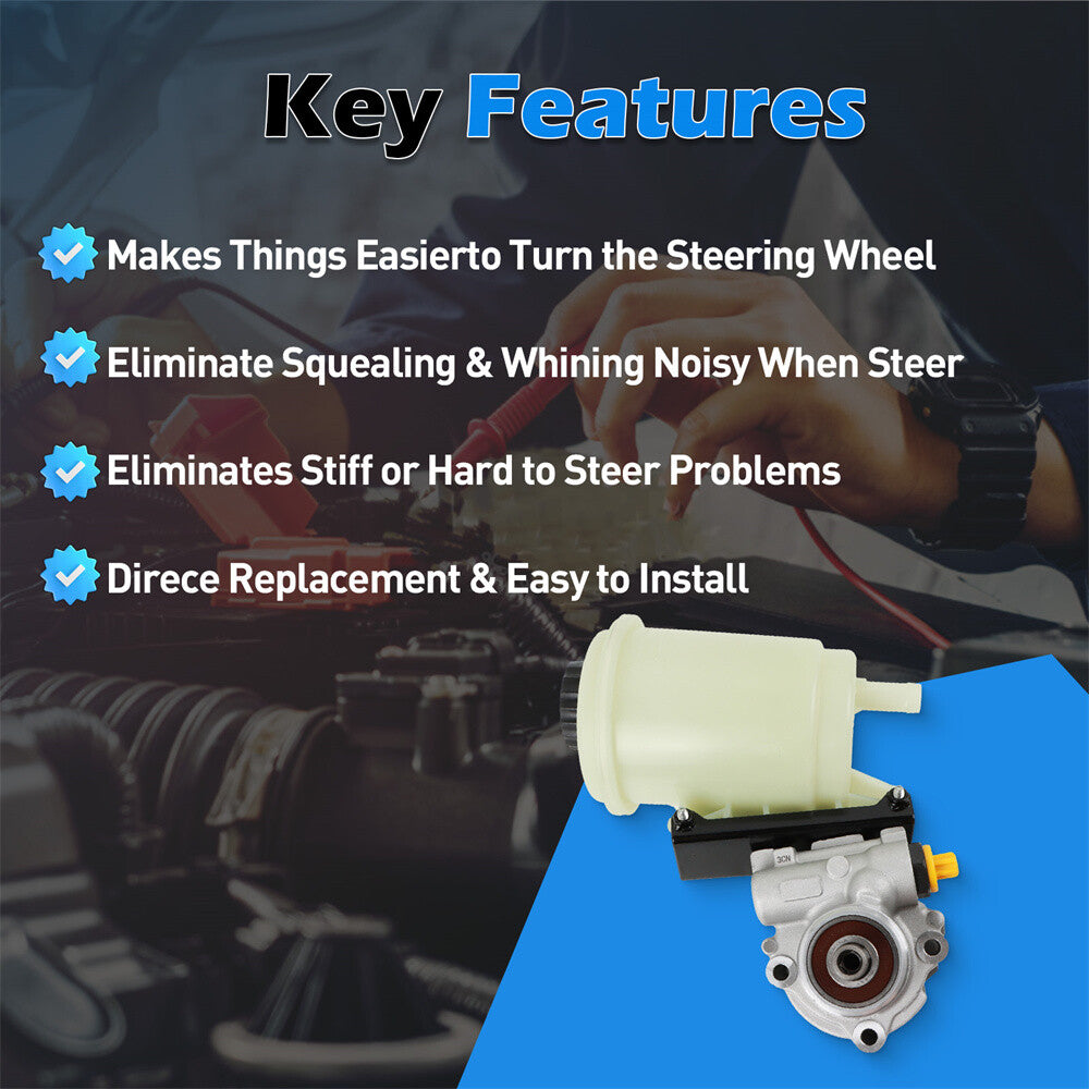 Power Steering Pump W/ Reservoir for Dodge for Ram 1500 2500 3500 4500 96-1008R