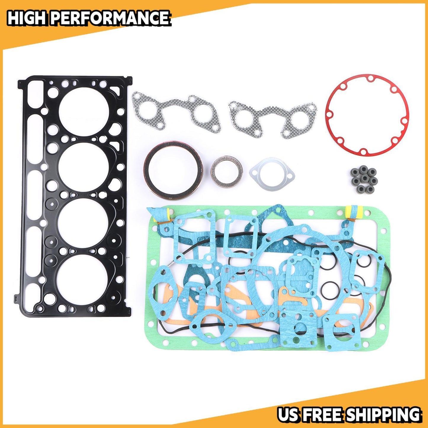 V2003 V2003T V2003M V2003DI Engine Gasket Kit For Kubota KX121-3S Tractor Bobcat
