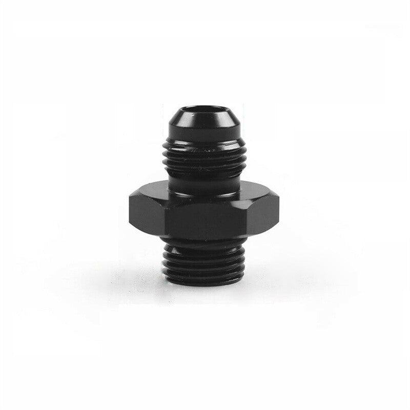 ORB-6 O-ring Boss AN6 6AN to AN6 6AN Male Adapter Fitting Aluminum Black 1pc