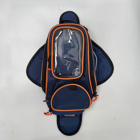 Motorcycle Front Frame Bag Bicycle Tube Double Bag With Phone Holder Side Pouch