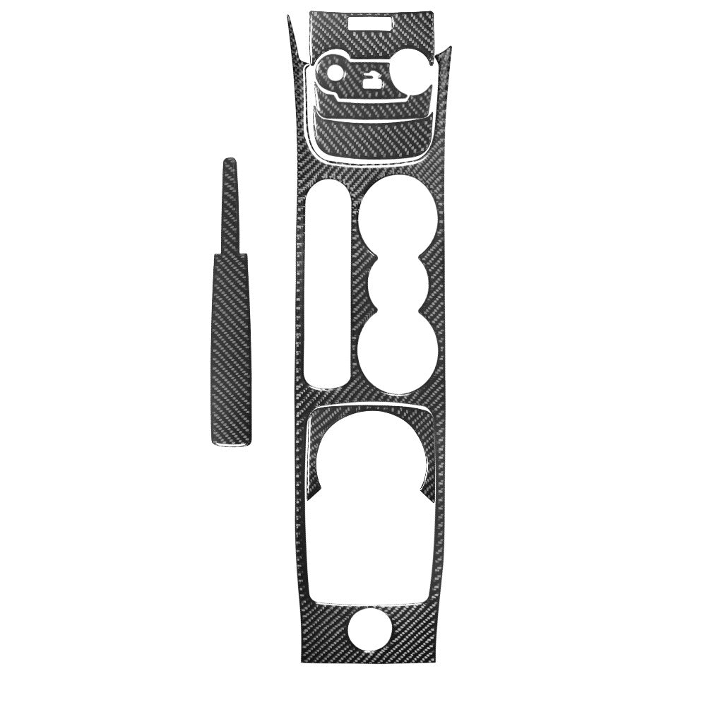7Pcs Carbon Fiber Center Floor Console Cover Trim for Ford Fiesta 2011-2015