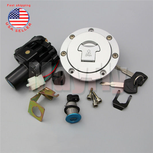 Fit For CBR600F4/F4i 2001-2006 Ignition Switch Fuel Gas Cap for Seat Lock Key Set