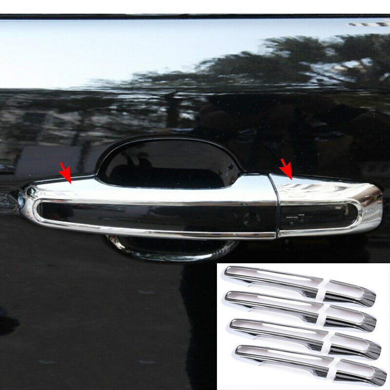 ABS Shiny Chrome Car Side Door Handle Cover Trim New for Jaguar F-PACE 2016-2020