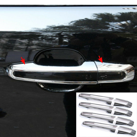 ABS Shiny Chrome Car Side Door Handle Cover Trim New for Jaguar F-PACE 2016-2020
