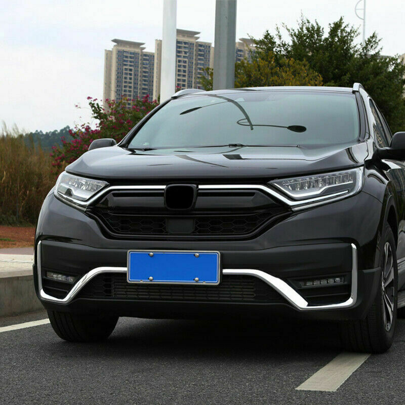 for Honda CR-V 2020-2022 Chrome Car Front bumper fog lamp Moulding trim Strips