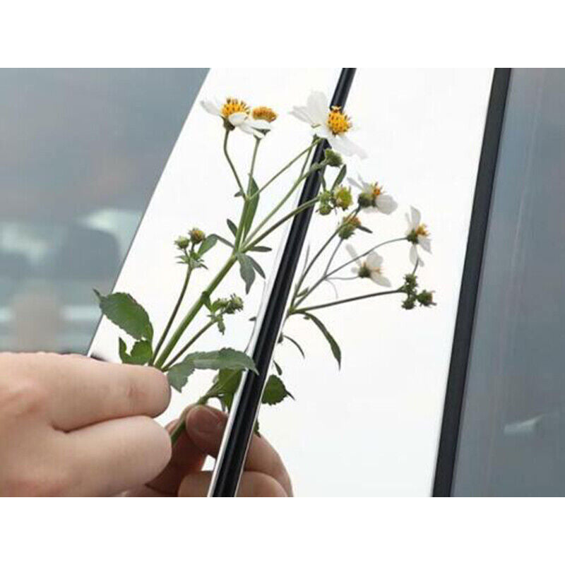 for Toyota BZ4X 23-2024 Chrome Steel Pillar Post Door Mirror Moulding Cover Trim