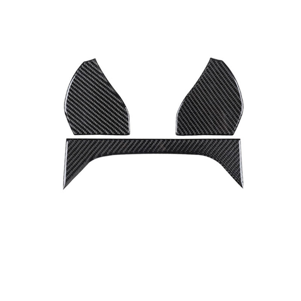 3Pcs Carbon Fiber Interior Speedometer Cover Trim for Toyota Supra A90 2019-2022