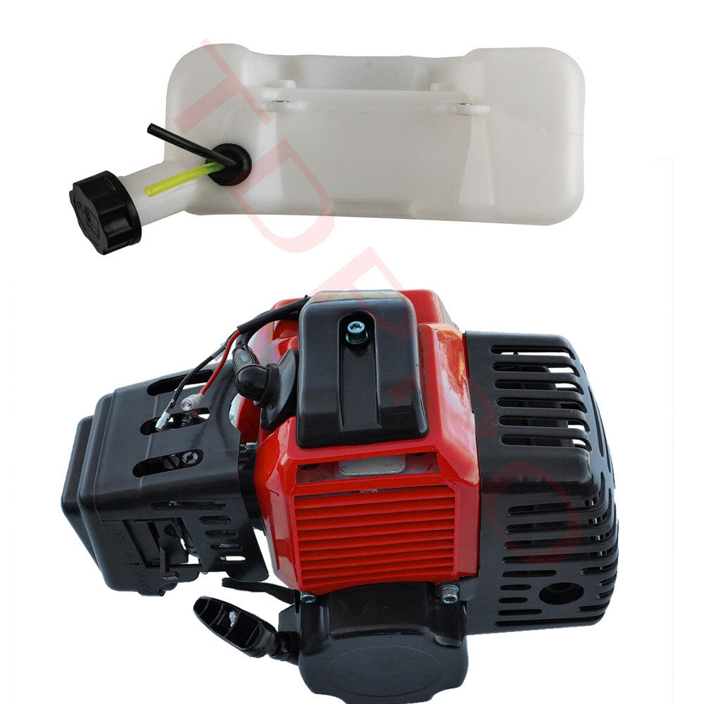 49cc 2-stroke engine motor kit for pull-start scooters, go-karts, lawnmowers, and pocket bicycles.