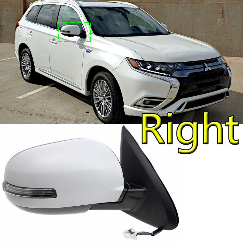 Rearview Mirror lights Assembly White Right for Mitsubishi Outlander 2013-2020