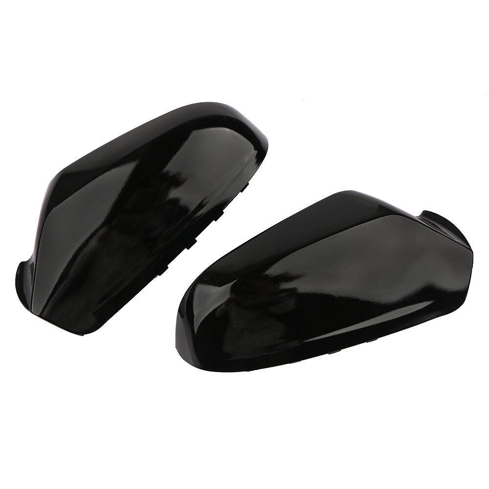 2x Rear view Wing Door Mirror Cover Cap Gloss Black for VAUXHALL ASTRA 2004-2009