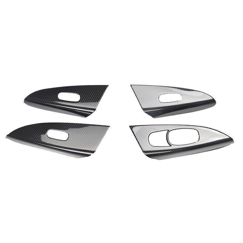 Glass Window Lifting Lock Panel Trim Fit for Nissan Sentra 2013-19 Carbon Fiber