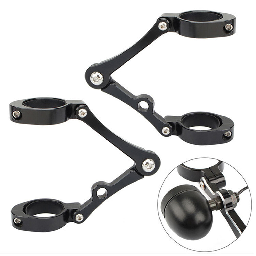 Universal motorcycle headlight bracket/mount for 3mm-9-41mm fork tubes.