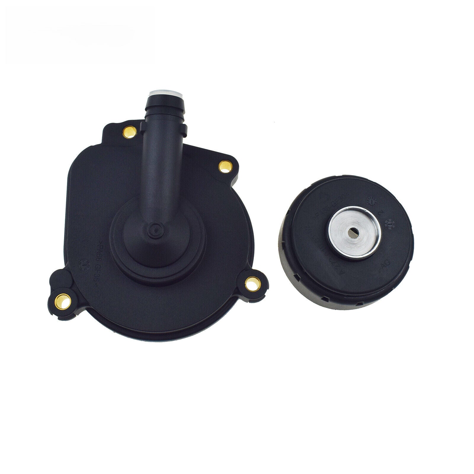 for Mercedes W203 W205 W212 W207 2Pcs Crankcase Breather Oil Drip Pan + Cover 2
