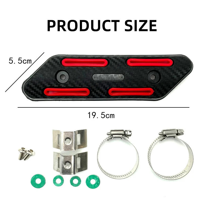 ABS Heat Anti-scalding Guard Exhaust Link Pipe Cover Universal Off Road Vehicle