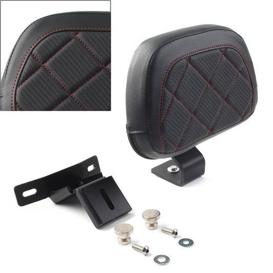 Front Driver Rider Backrest Stitching Pad Fit for Harley Touring CVO Road Electra
