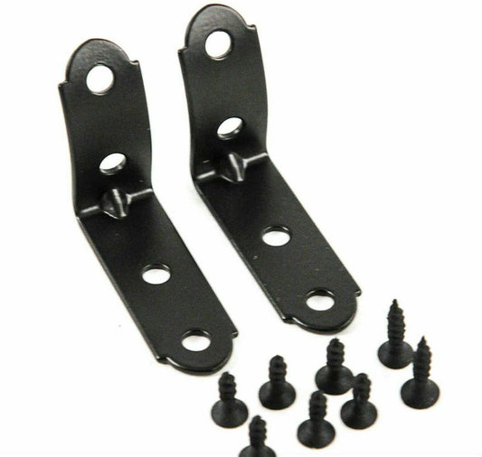 2pc glove box repair kit for 2001-2008 for Audi A4, B6, B7, S4, RS4, 8E - Black replacement.