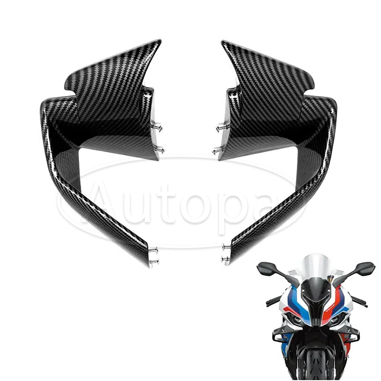 Front Spoiler Fixed Wind Winglet for BMW S1000RR M1000RR 2019-2022 Carbon Fiber