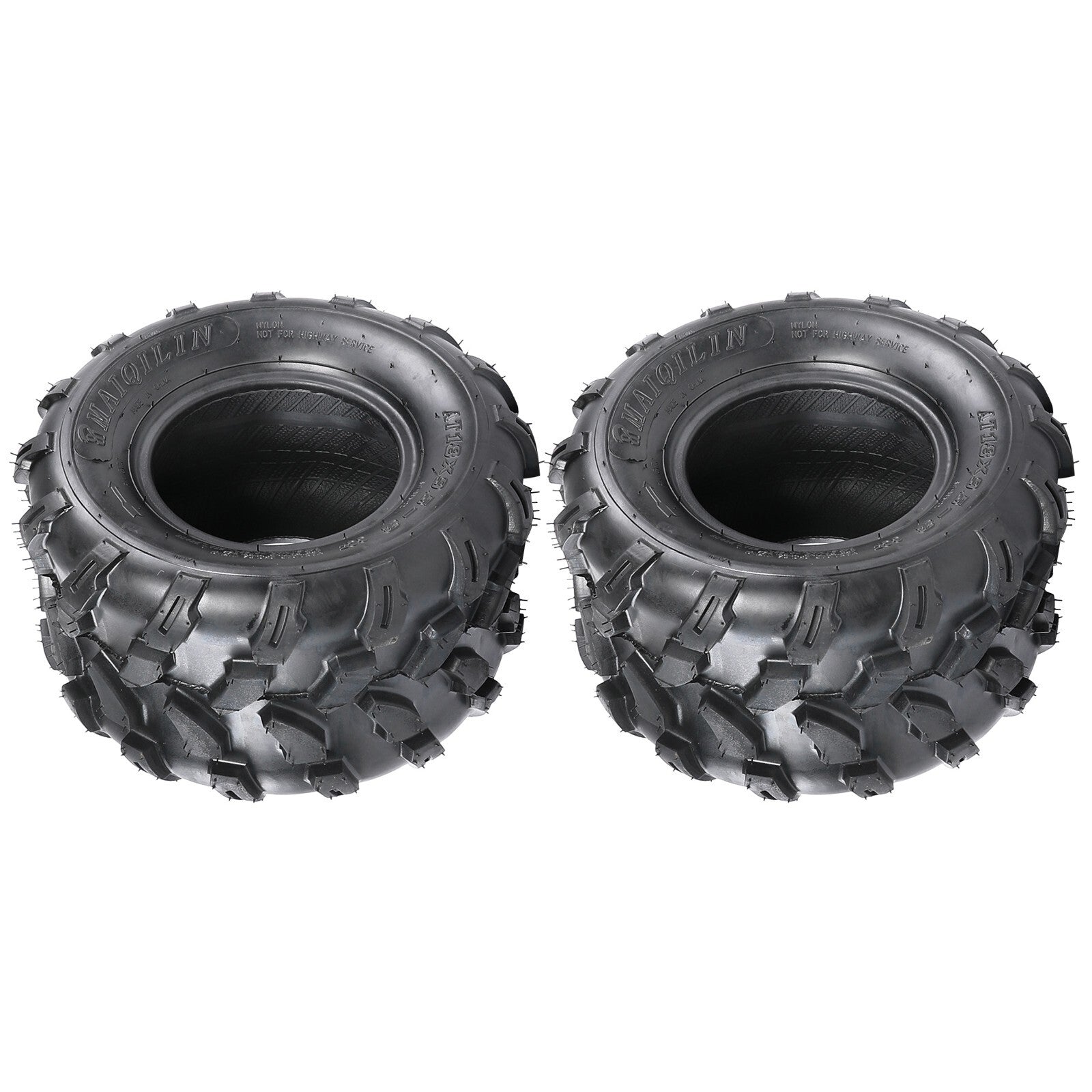Set 2 18x9.50-8 Lawn Mower Tires, 4-ply Heavy Duty 18x9.5x8 Garden Tubeless Tires
