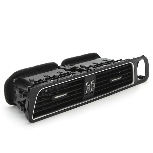 Front dashboard center AC ventilation grille protective cover frame for 2009-2017 for Audi Q5, black.