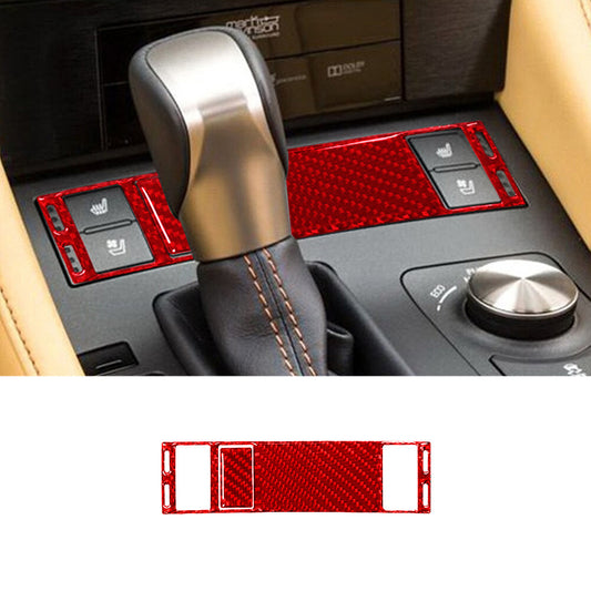 Red Carbon Fiber for Seat Heating Button Cover Trim for Lexus RC300 350 200T 2015-20