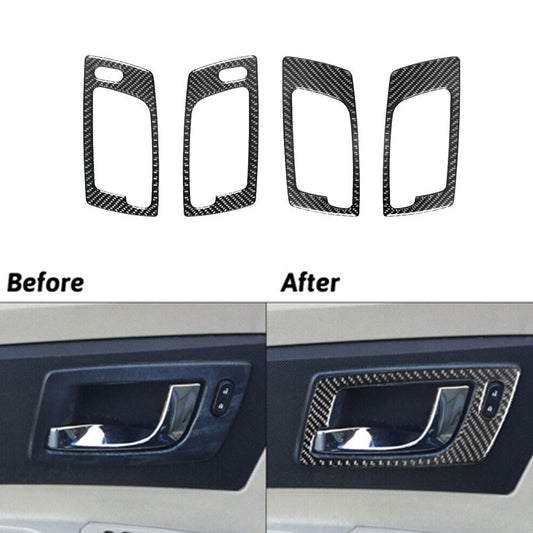 4Pcs Carbon Fiber Interior Door Handle Cover Trim for Cadillac CTS 2003-2007