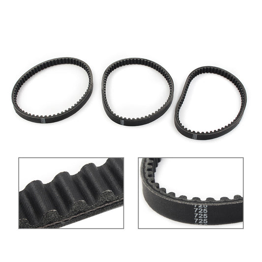 3 Pcs Go Kart Drive Belt 725 For 30 Series Torque Converter Belts 9100-018-725