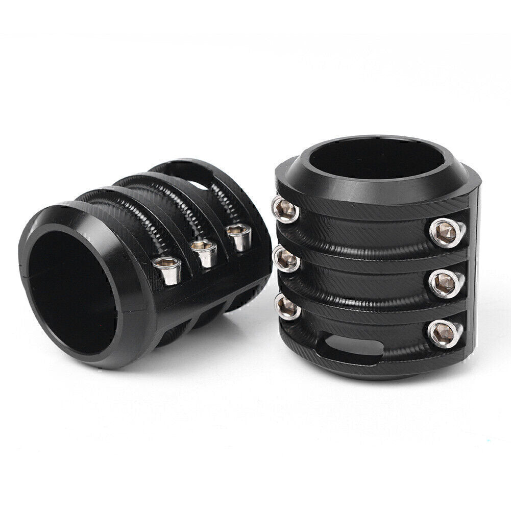 Front Fork Tube Shock Boot Slider Cover Fit for BMW R 1200GS Adv 2013-16 Black 2pcs