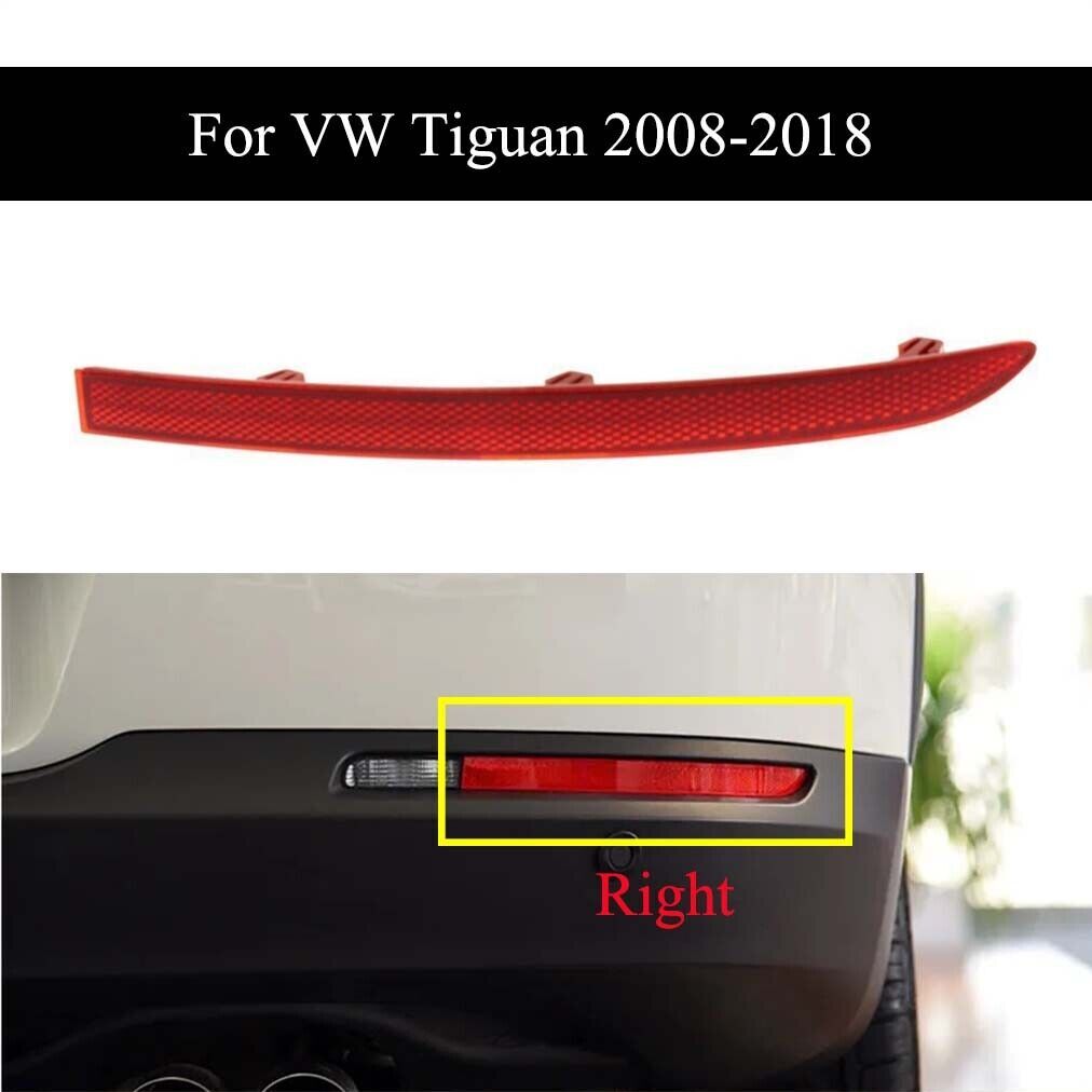 Fits for VW for Tiguan 2008-2018 Right Side Rear Bumper Reflector Light Brake Lamp