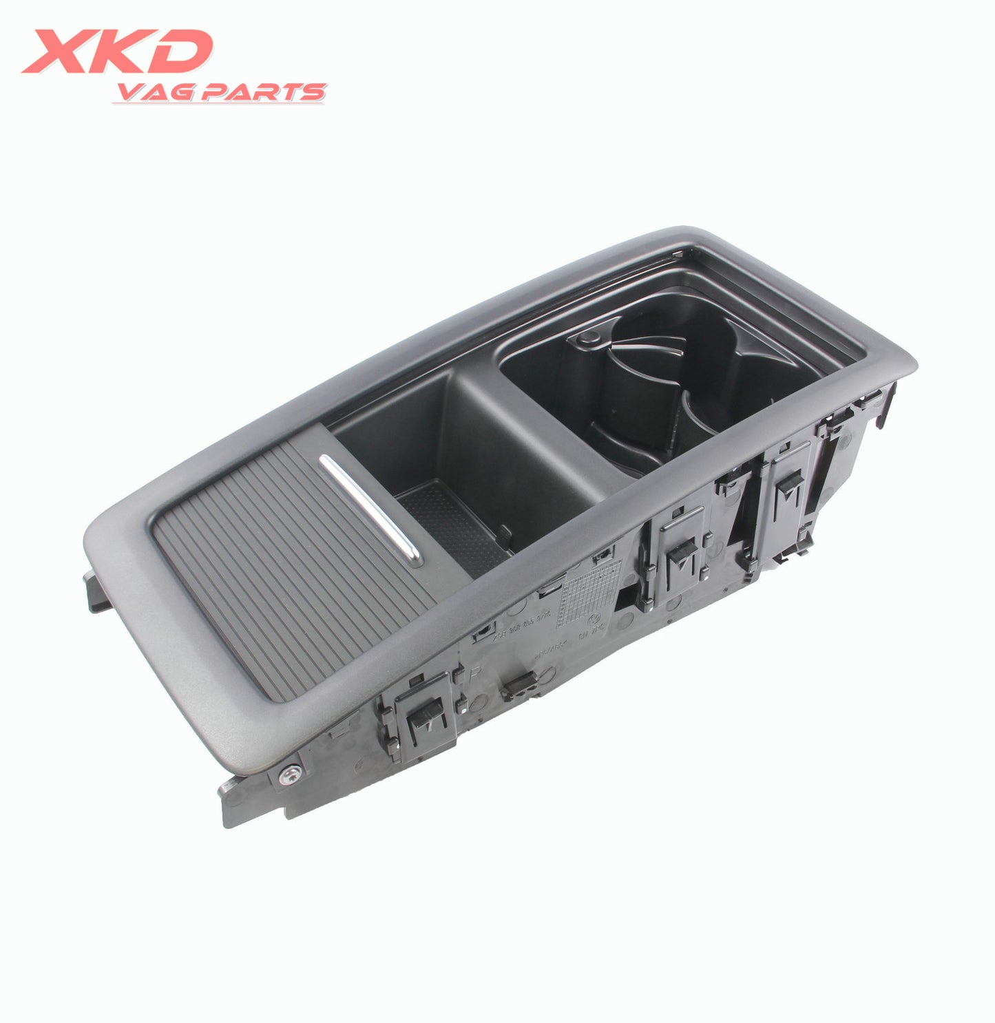 Black 4 seats Rear for Seat Bench Central Storage Box Tray for VW CC 09- 15