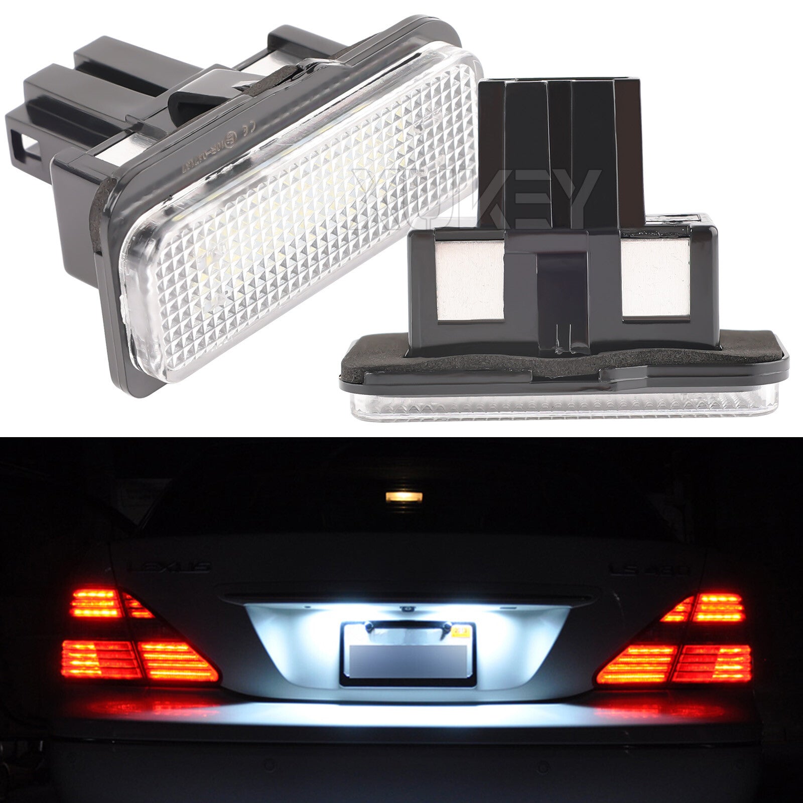 18-SMD Error Free LED License Plate Light Lamps for Mercedes-Benz C E CLS Class