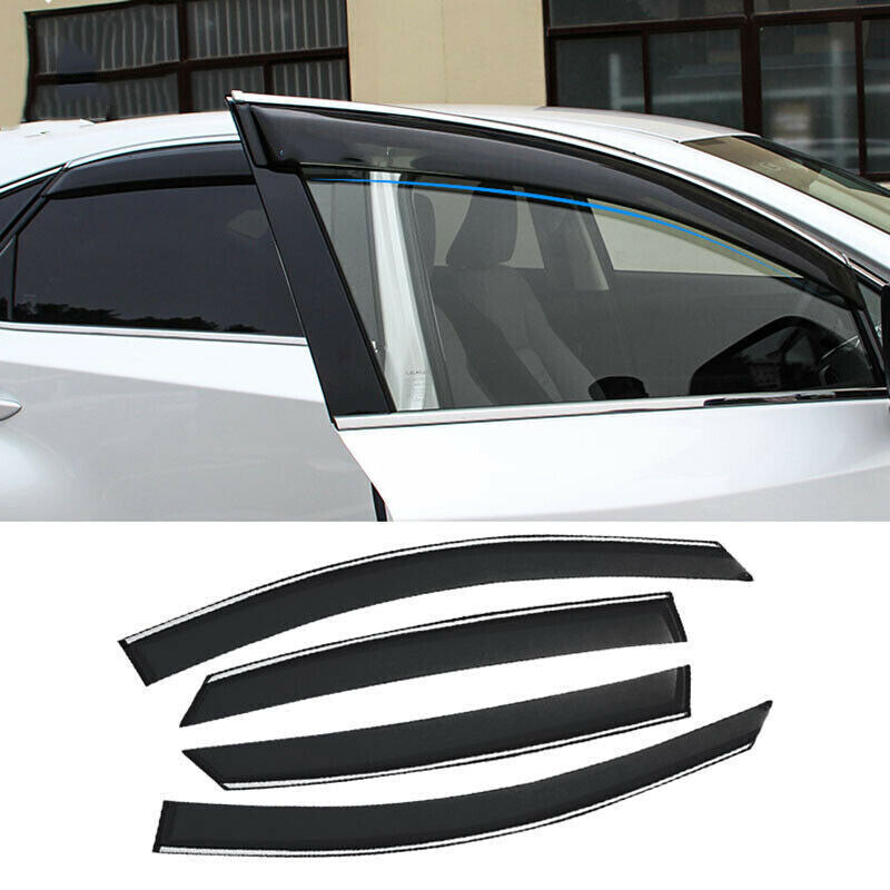 for Lexus NX300h 200t 14-20 W/Chrome Window Visor Vent Shade Sun Rain Guard Trim