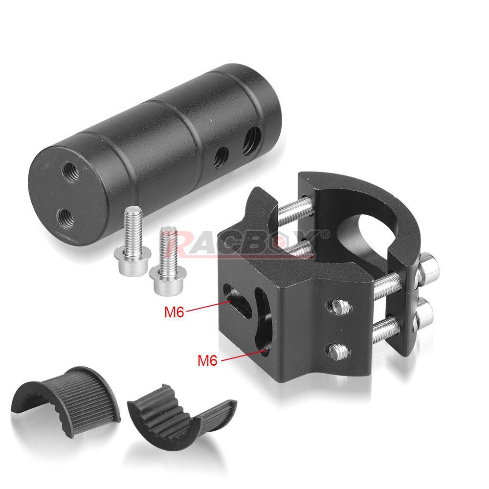 Motorcycle Headlight Fog Spot Light Lamp Mount Clamp Bracket 20mm-35mm Bar Fork