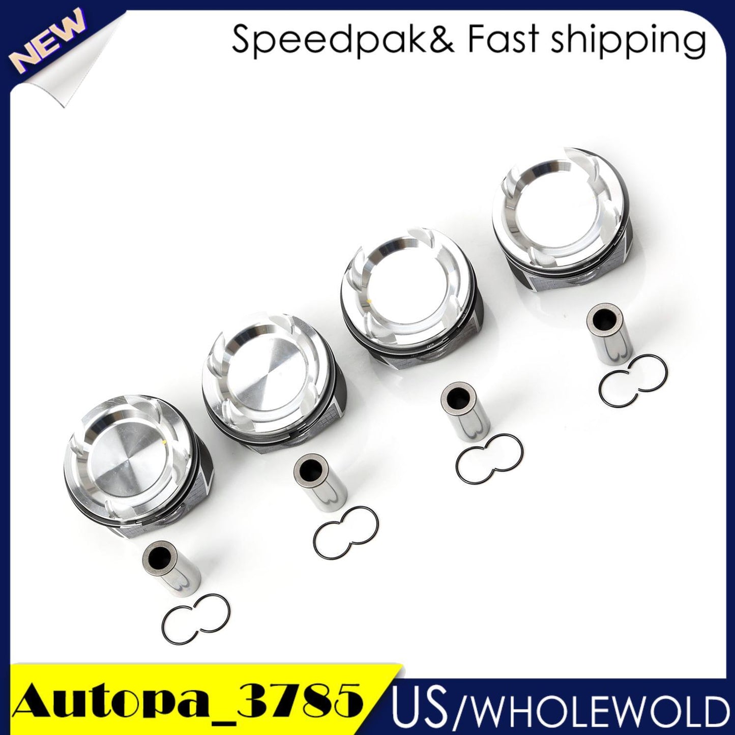Engine Pistons  Rings Set 10.6:1 for Mercedes-Benz A200 M282.914 1.3T 2019-2022