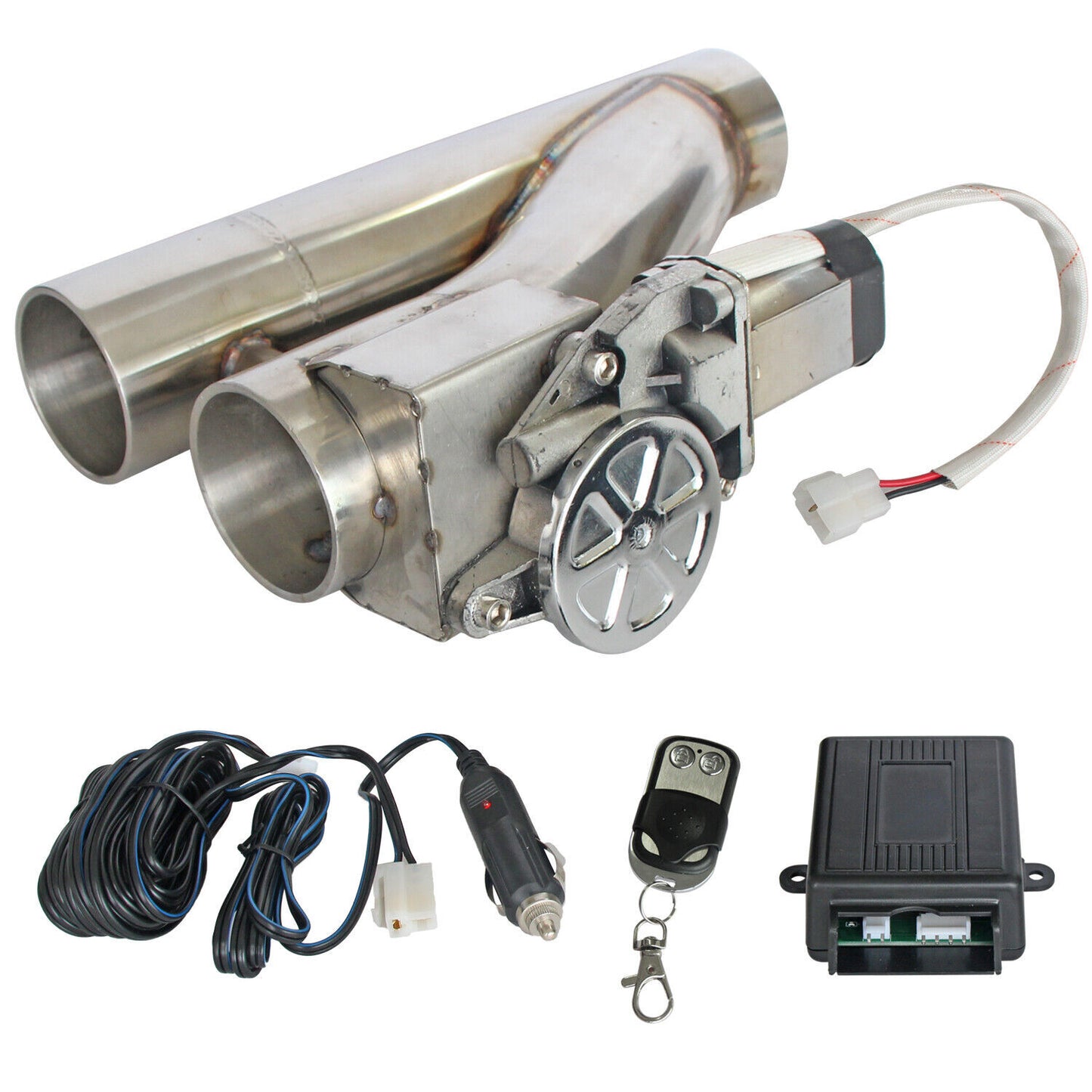 2.5 Electric Exhaust Dual Valve Downpipe Controller Remote Manual