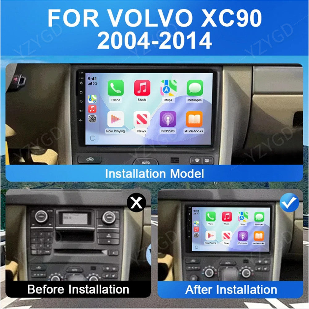 Android Auto CarPlay for Volvo XC90 2004-2014 GPS Navi Stereo Car Radio Screen