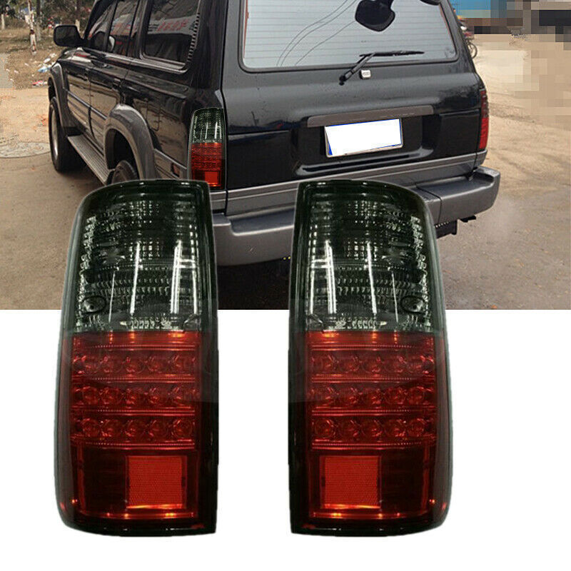 for Toyota for Land Cruiser LC80 FJ80 91-1997 RedBlack LED Tail Light Brake Lamp 2X